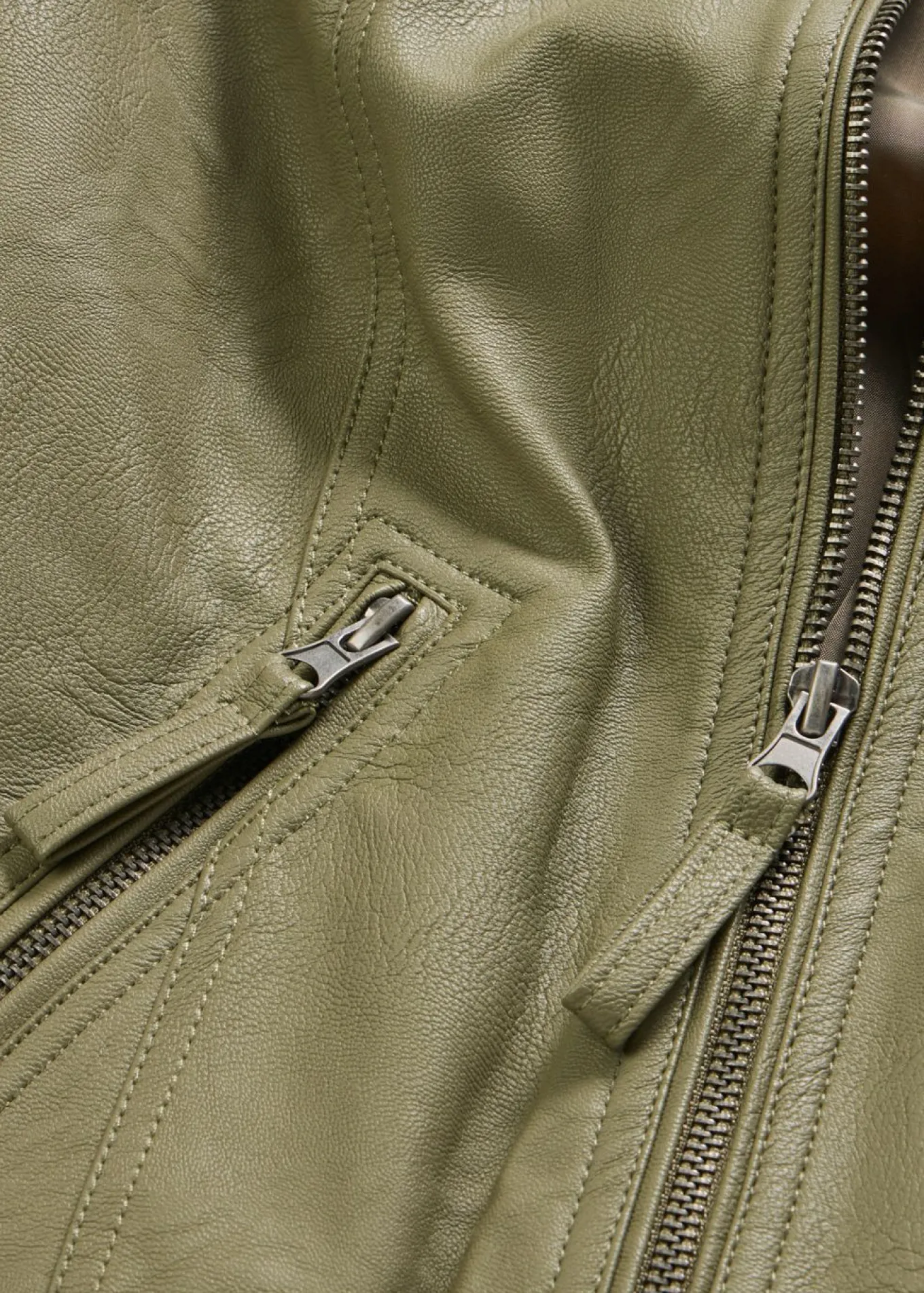 Chaqueta de piel sintética de viscosa pura