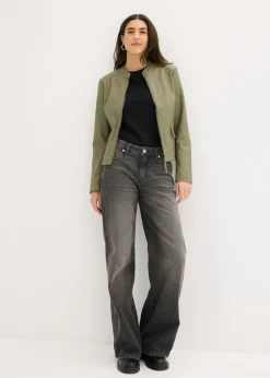 Chaqueta de piel sintética de viscosa pura