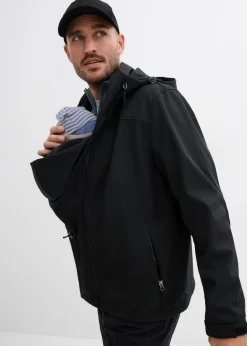 Chaqueta de porteo 2 en 1 para hombre con inserto de porteo
