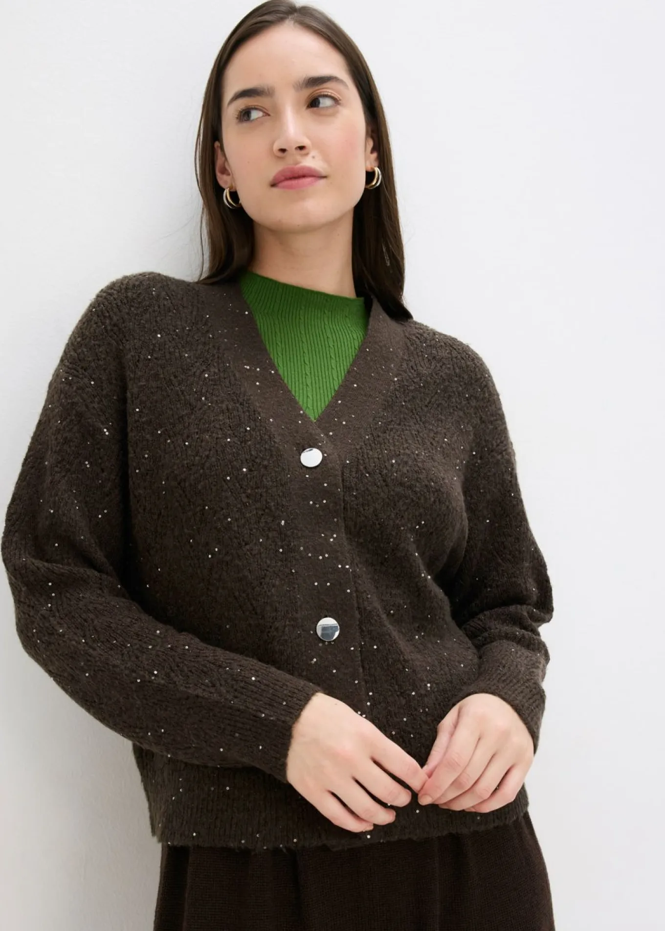 Chaqueta de punto ajour