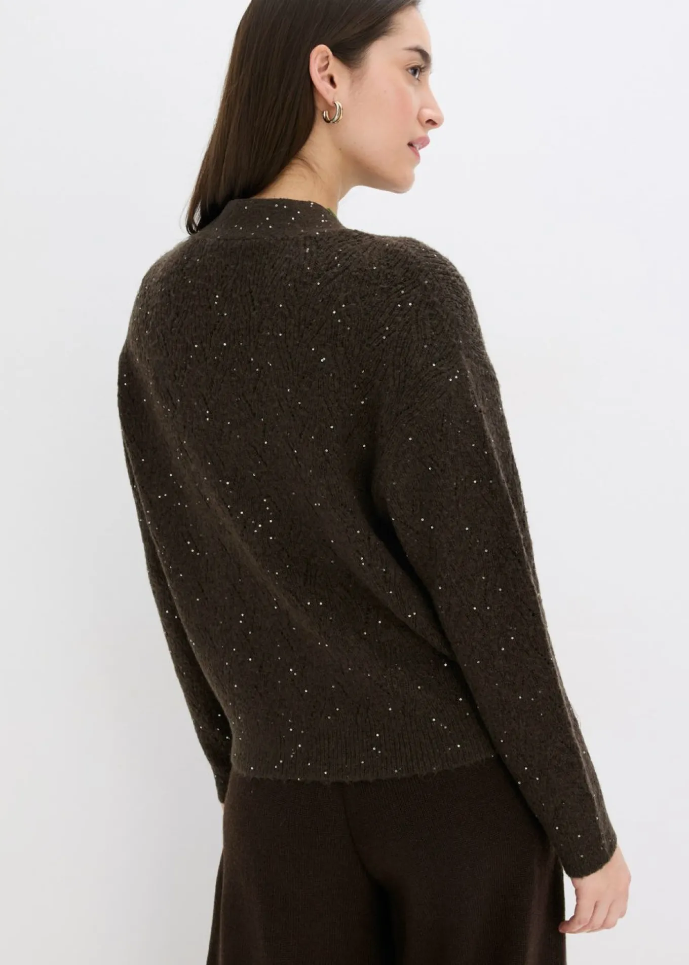 Chaqueta de punto ajour