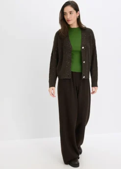 Chaqueta de punto ajour