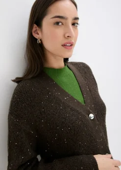 Chaqueta de punto ajour