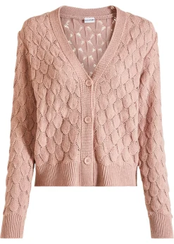 Chaqueta de punto ajour