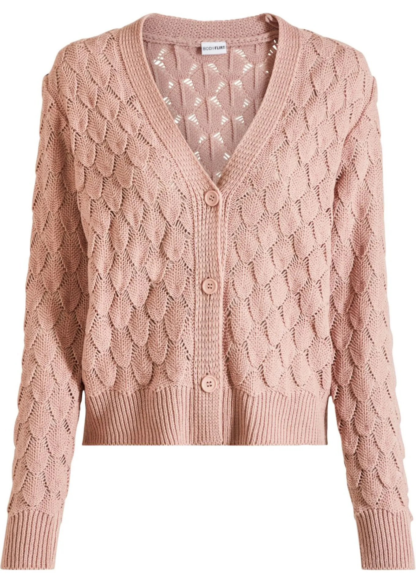 Chaqueta de punto ajour