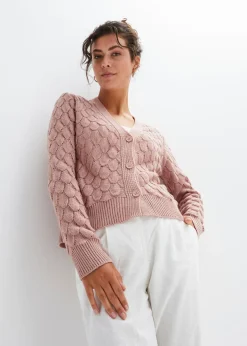 Chaqueta de punto ajour