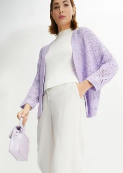 Chaqueta de punto ajour