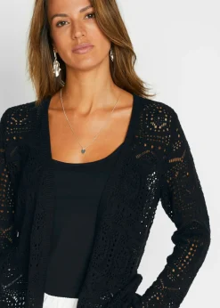 Chaqueta de punto ajour