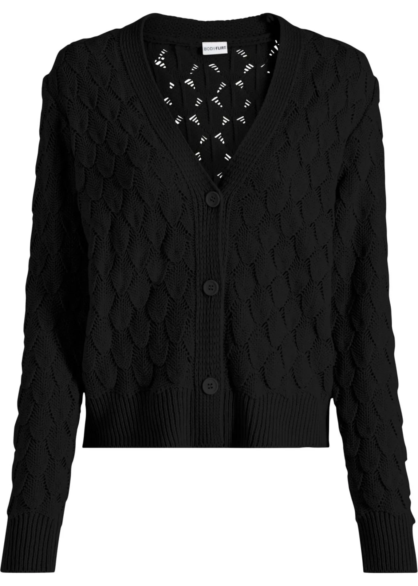 Chaqueta de punto ajour