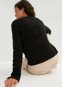 Chaqueta de punto ajour