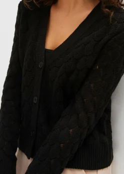 Chaqueta de punto ajour