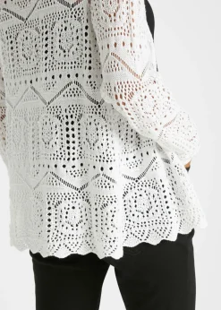 Chaqueta de punto ajour