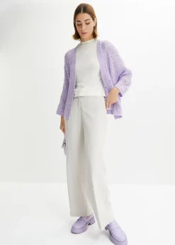 Chaqueta de punto ajour