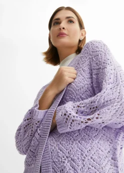 Chaqueta de punto ajour
