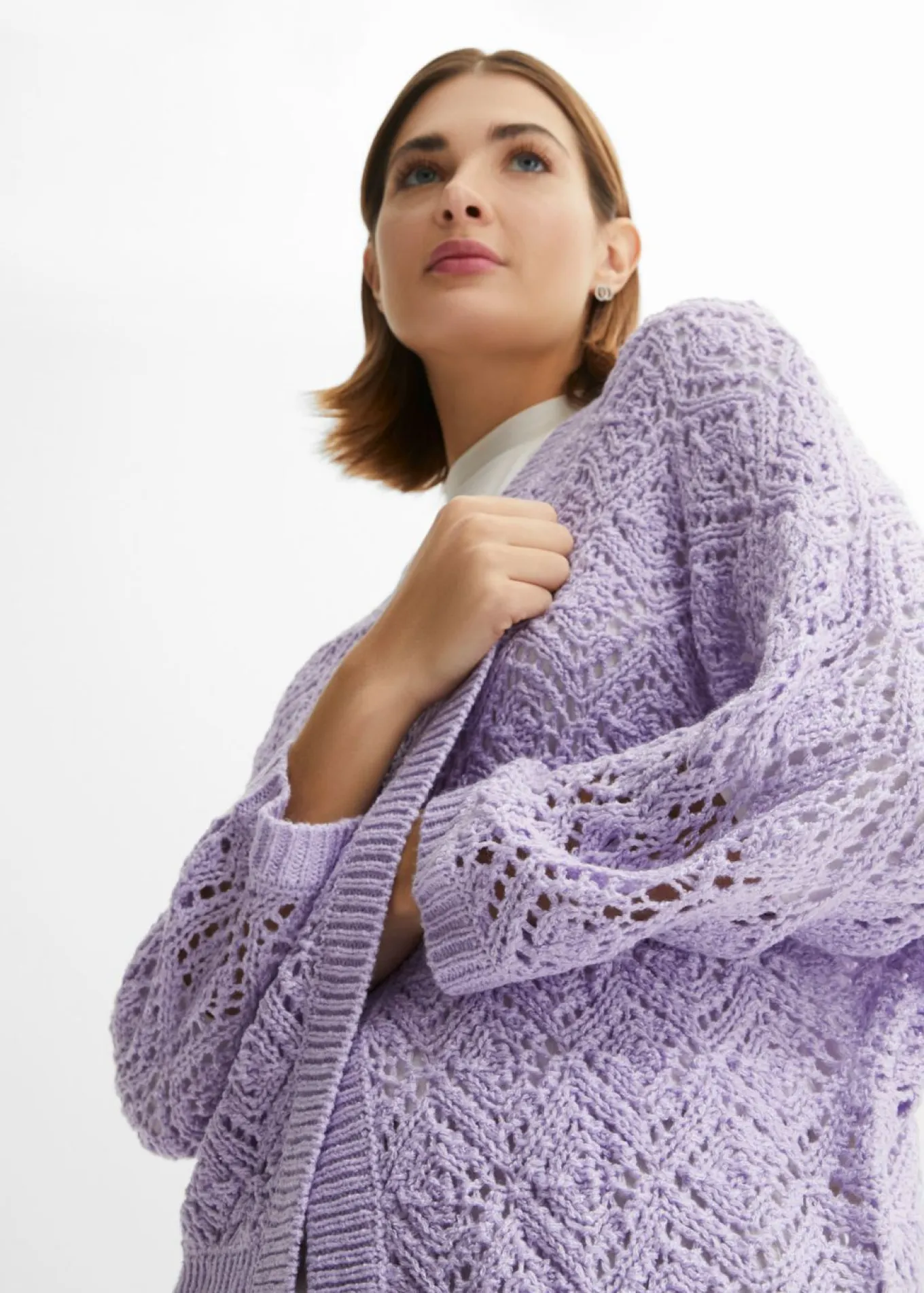 Chaqueta de punto ajour