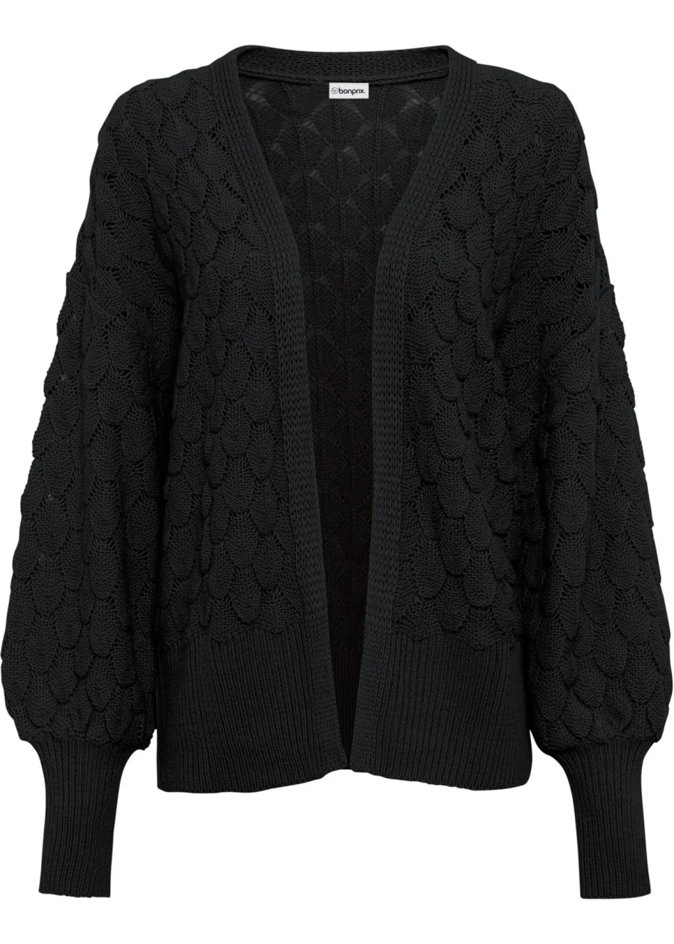Chaqueta de punto ajour