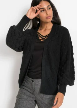 Chaqueta de punto ajour