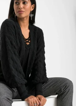 Chaqueta de punto ajour