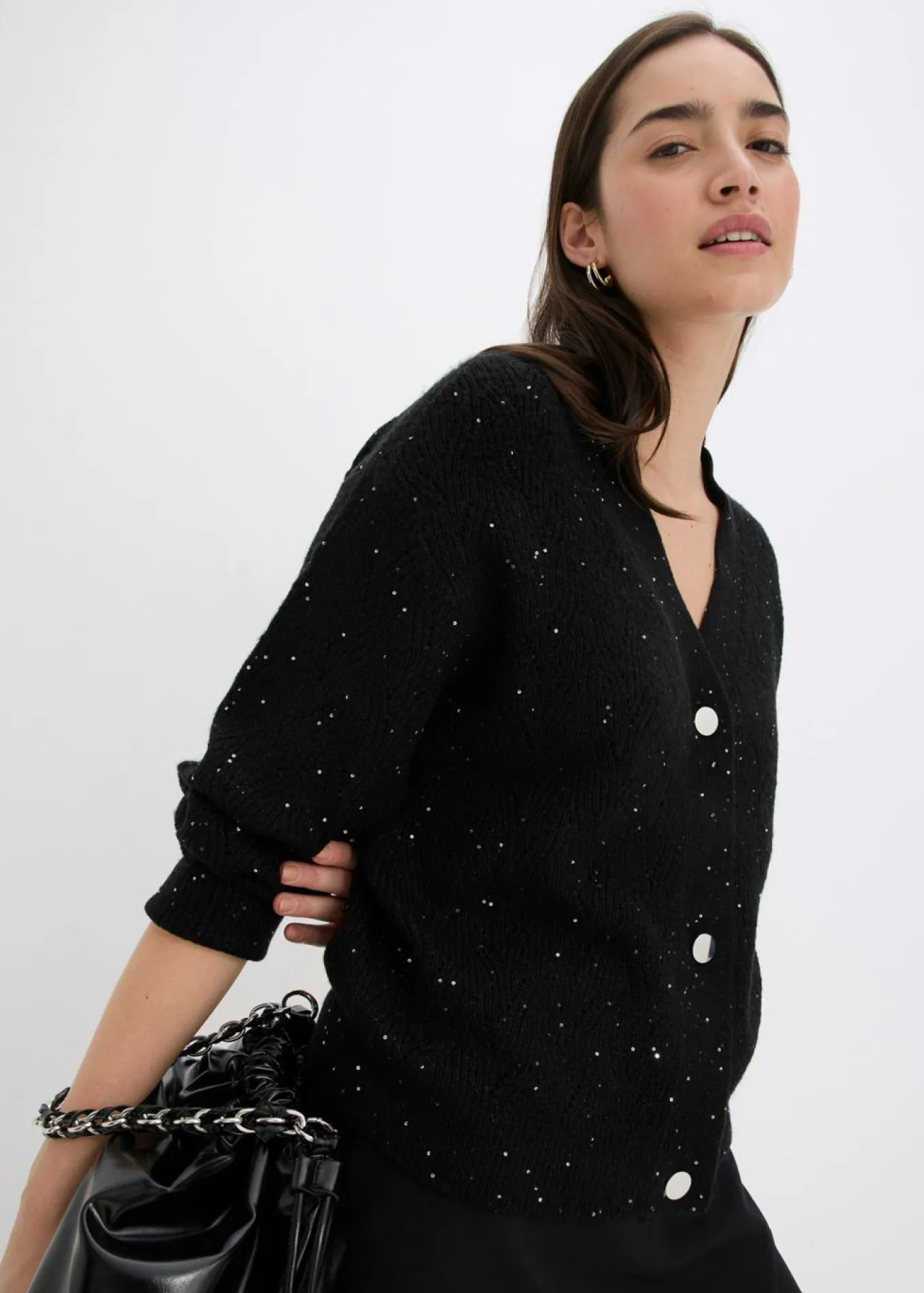 Chaqueta de punto ajour