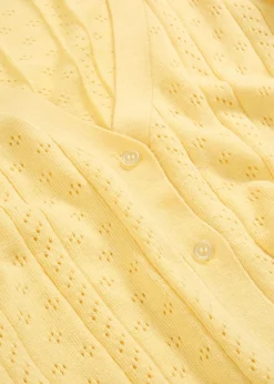 Chaqueta de punto ajour con mezcla de seda