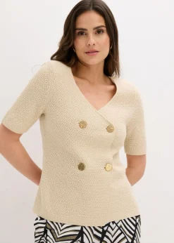 Chaqueta de punto con algodón