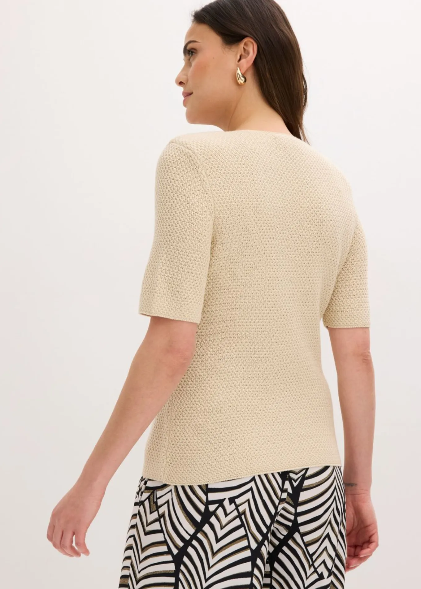 Chaqueta de punto con algodón