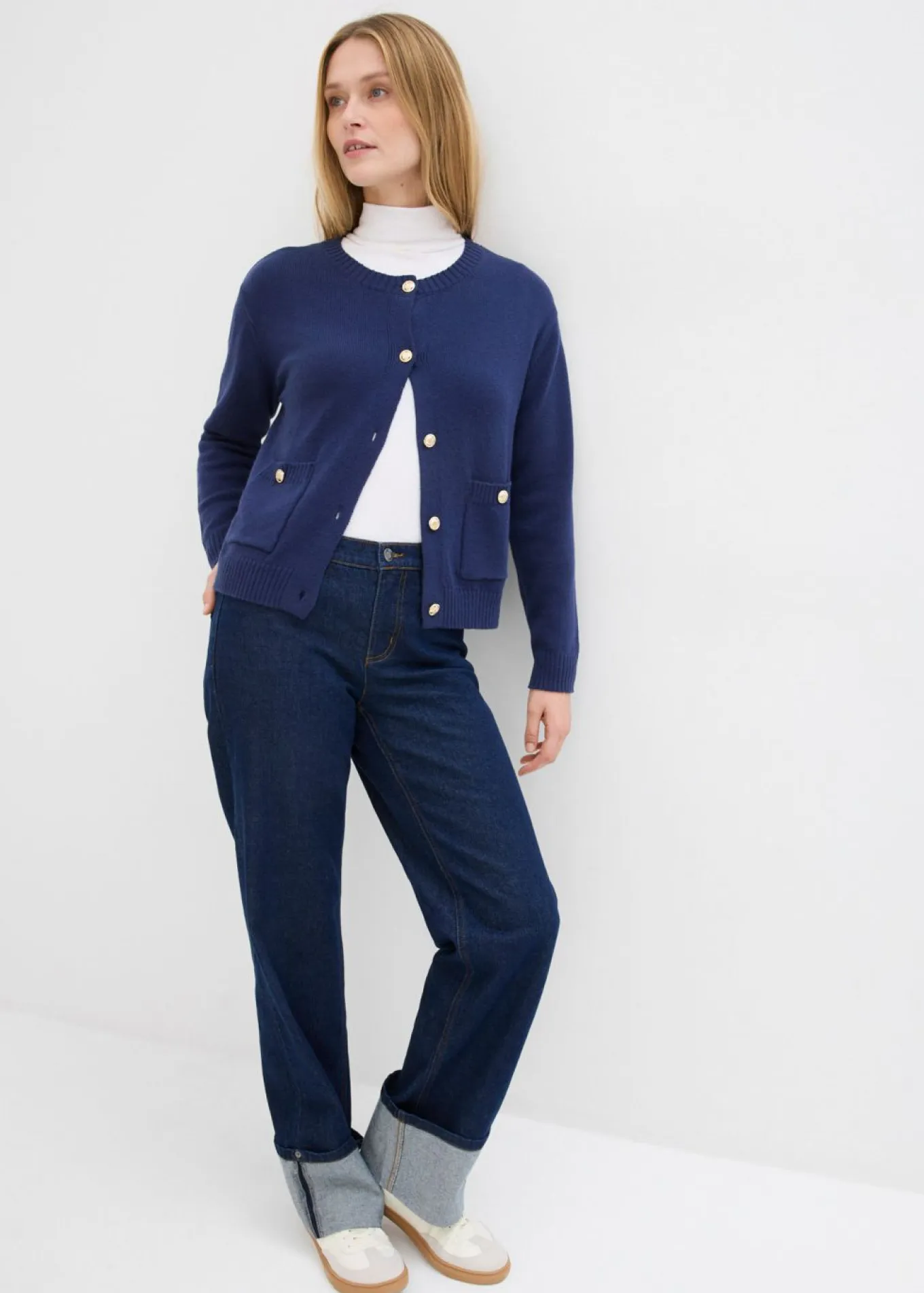 Chaqueta de punto con bolsillos