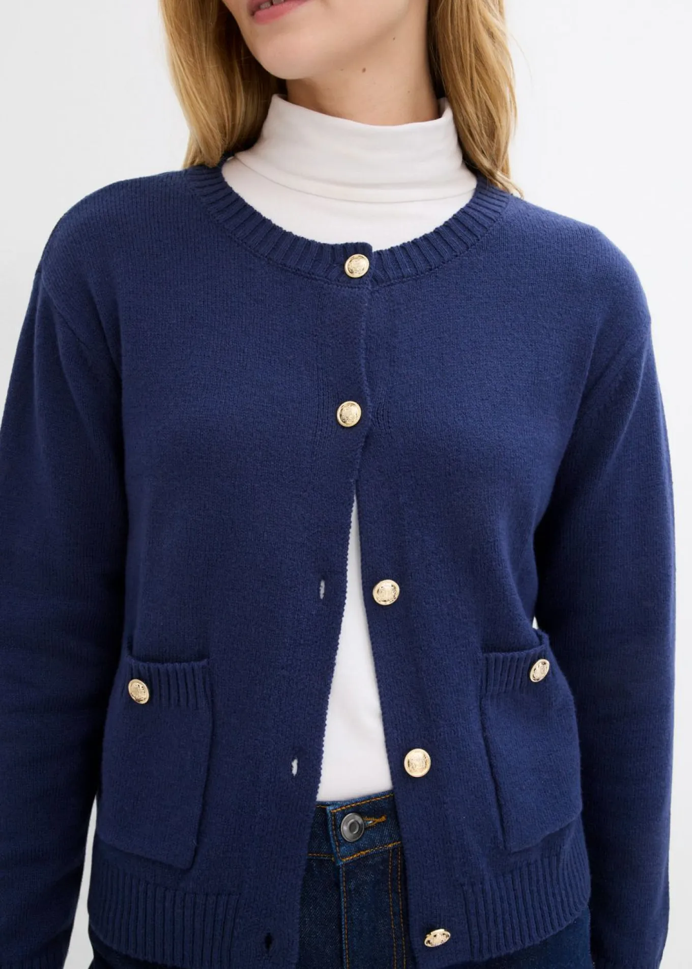 Chaqueta de punto con bolsillos