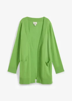 Chaqueta de punto con bolsillos y manga larga