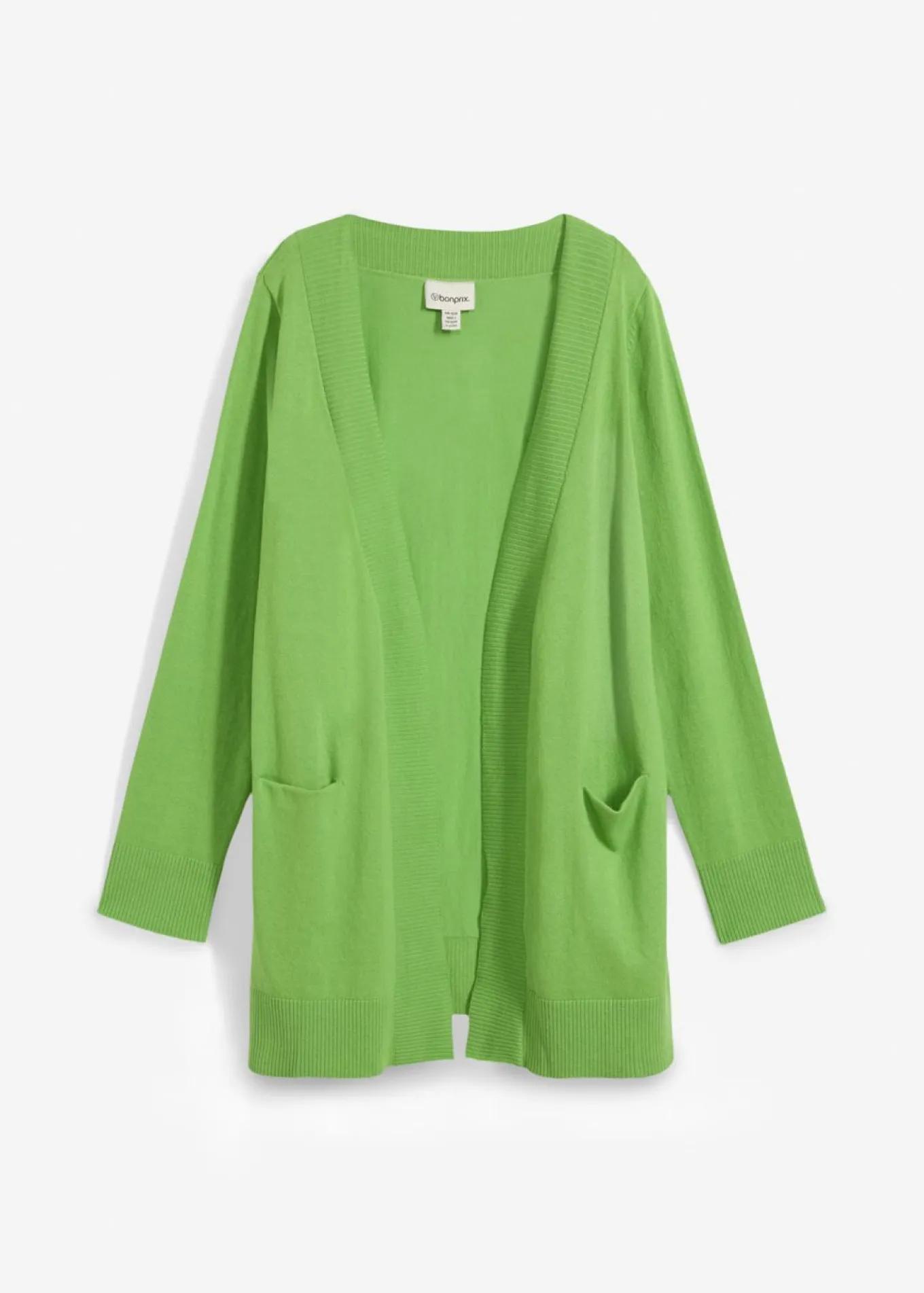 Chaqueta de punto con bolsillos y manga larga