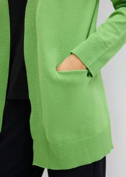 Chaqueta de punto con bolsillos y manga larga