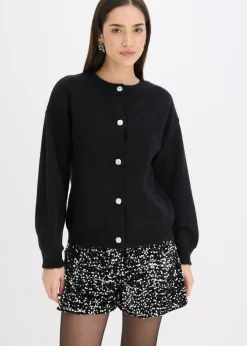 Chaqueta de punto con botones decorativos