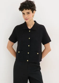 Chaqueta de punto con botones decorativos