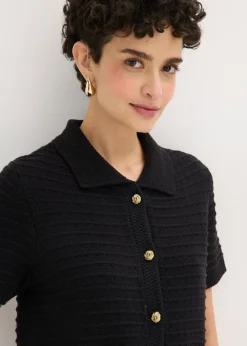 Chaqueta de punto con botones decorativos