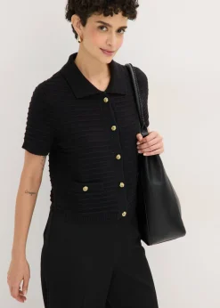 Chaqueta de punto con botones decorativos