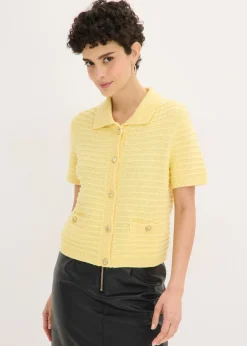 Chaqueta de punto con botones decorativos