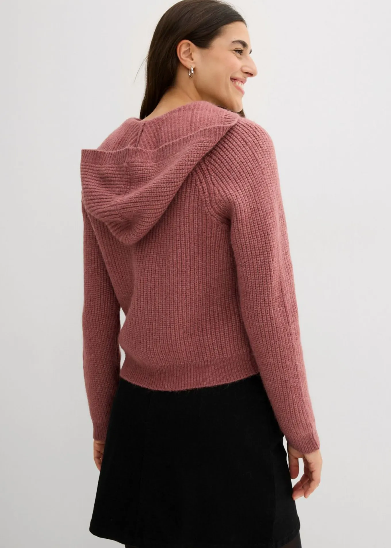 Chaqueta de punto con capucha