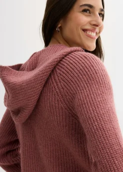 Chaqueta de punto con capucha