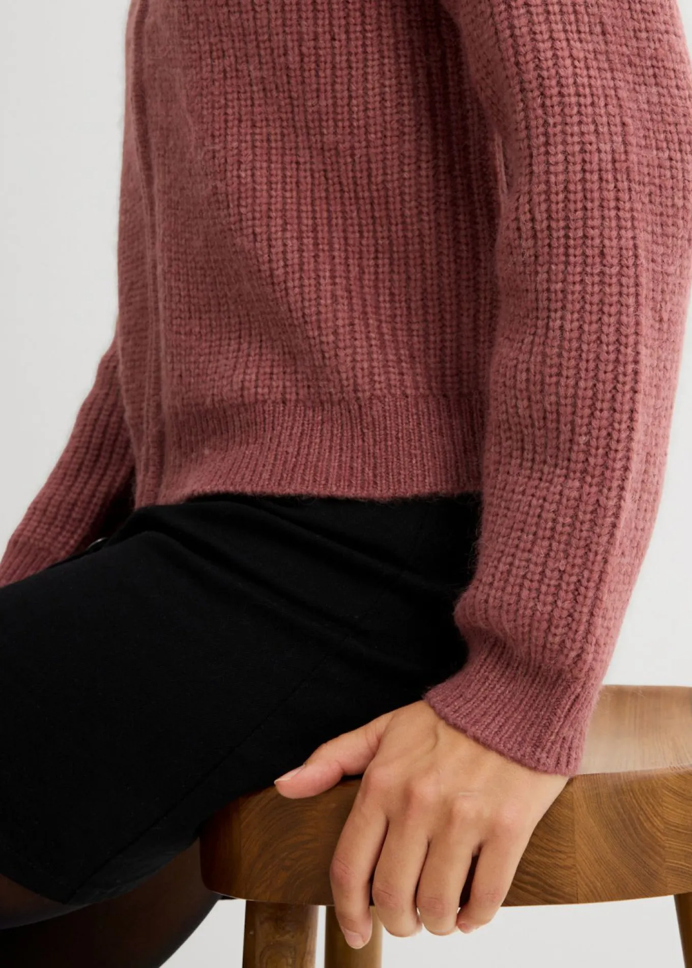 Chaqueta de punto con capucha