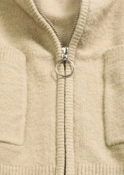 Chaqueta de punto con cremallera