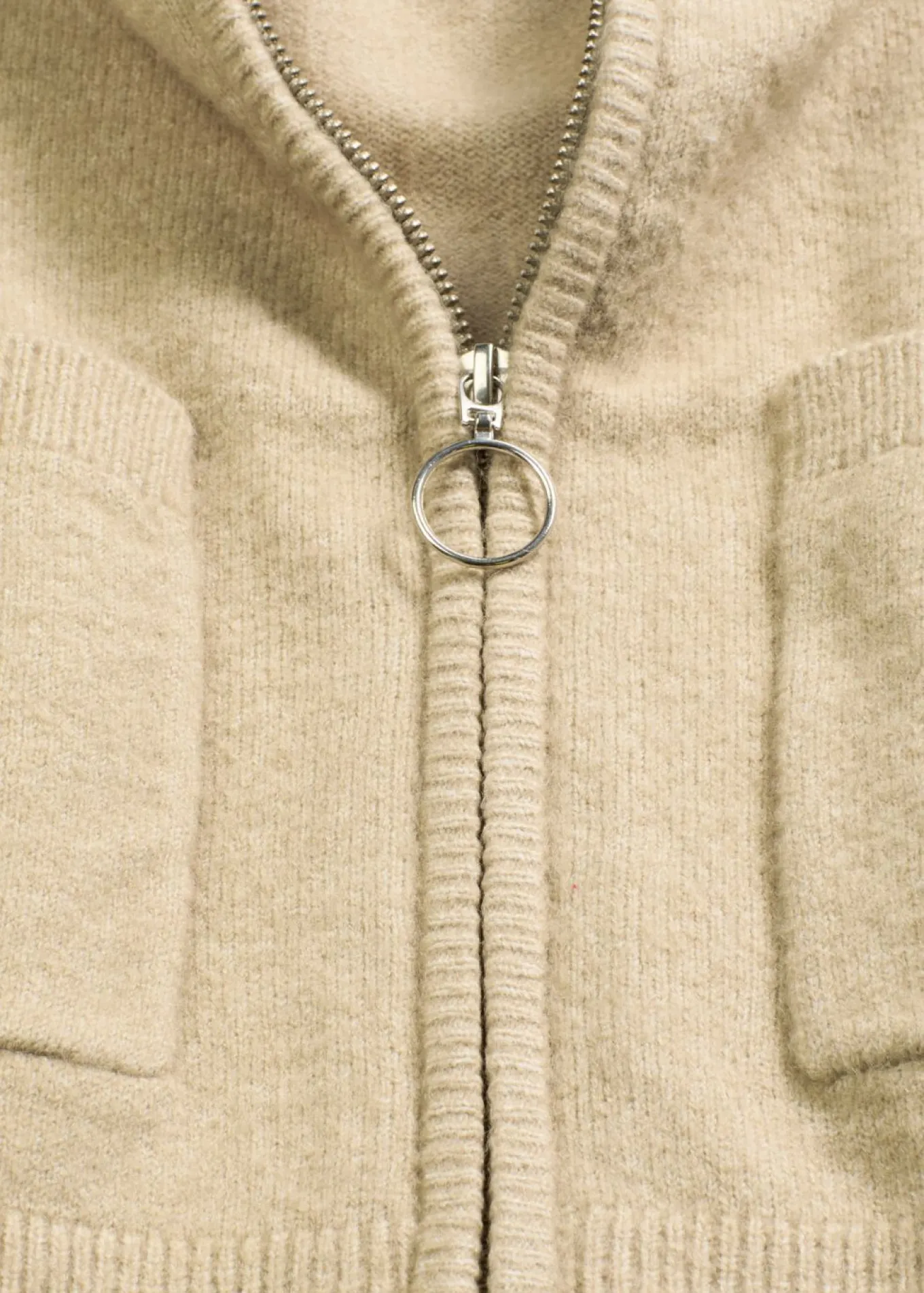 Chaqueta de punto con cremallera
