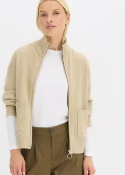 Chaqueta de punto con cremallera