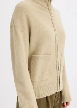 Chaqueta de punto con cremallera