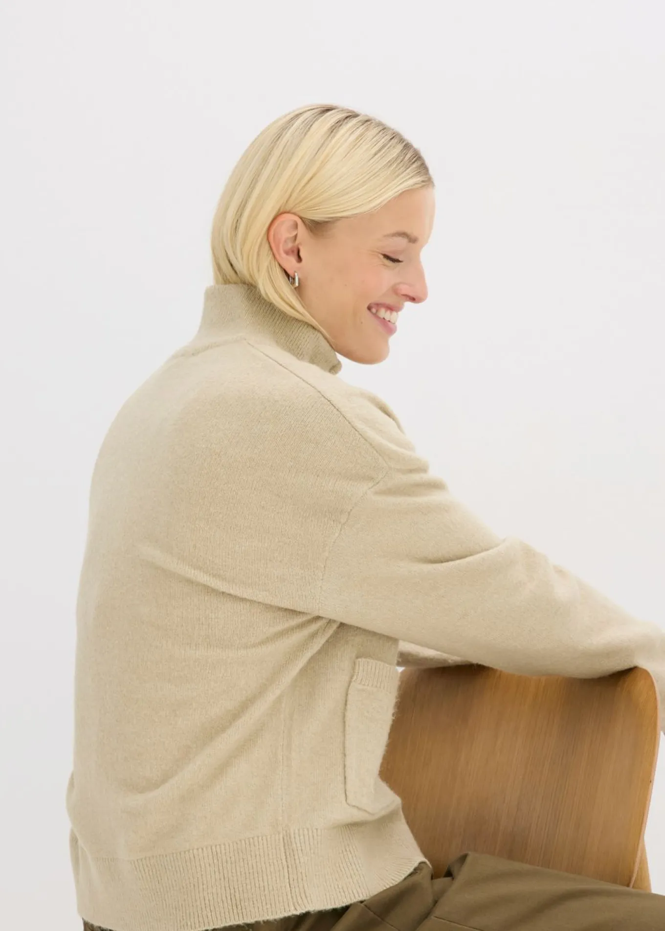 Chaqueta de punto con cremallera