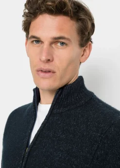 Chaqueta de punto con cuello alto