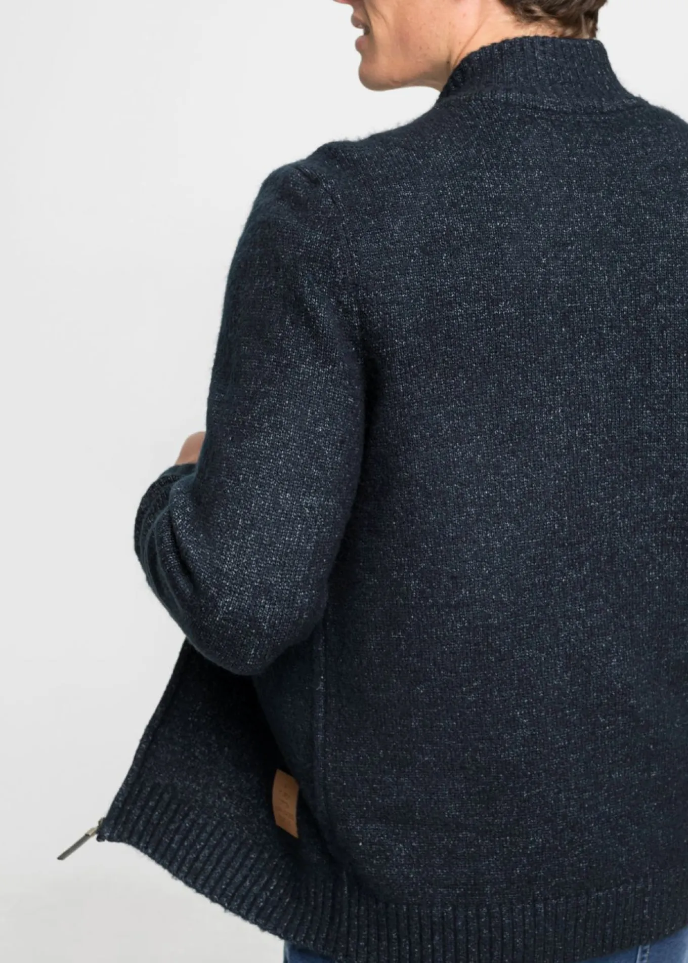 Chaqueta de punto con cuello alto