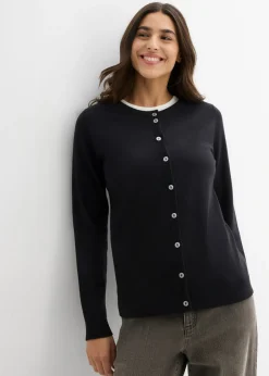 Chaqueta de punto con cuello redondo