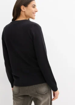 Chaqueta de punto con cuello redondo