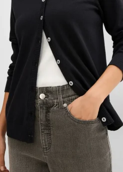 Chaqueta de punto con cuello redondo