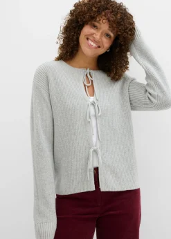 Chaqueta de punto con detalle de lazo